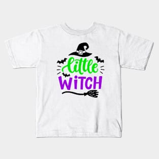 Little Witch Halloween Kids T-Shirt